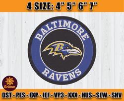 Ravens Embroidery, NFL Ravens Embroidery, NFL Machine Embroidery Digital, 4 sizes Machine Emb Files -25-Cooperstein