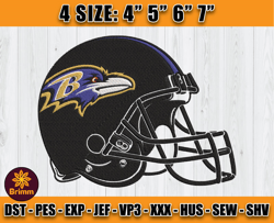 Ravens Embroidery, NFL Ravens Embroidery, NFL Machine Embroidery Digital, 4 sizes Machine Emb Files -27-Cooperstein