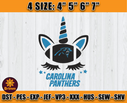 Panthers Embroidery, Unicorn Embroidery, NFL Machine Embroidery Digital, 4 sizes Machine Emb Files -26 Cooperstein