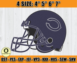 Chicago Bears Embroidery, NFL Bears Embroidery, NFL Machine Embroidery Digital, 4 sizes Machine Emb Files - 03 Cooperste