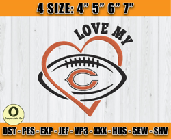 Chicago Bears Embroidery, NFL Bears Embroidery, NFL Machine Embroidery Digital, 4 sizes Machine Emb Files - 08 Cooperste