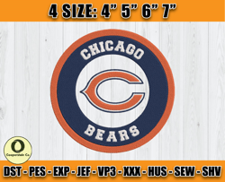 Chicago Bears Embroidery, Snoopy Embroidery, NFL Machine Embroidery Digital, 4 sizes Machine Emb Files -13 Cooperstein