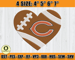 Chicago Bears Embroidery, NFL Girls Embroidery, NFL Machine Embroidery Digital, 4 sizes Machine Emb Files -14 Cooperstei