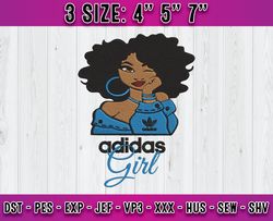 Adidas Girl Embroidery, Adidas Logo Embroidery, embroidery applique