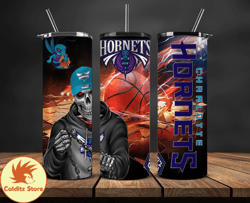 Hornets 20oz Skinny Tumbler Wrap, Basketball Design,NBA Teams,NBA Sports,Nba Tumbler Wrap,NBA DS-24
