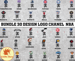 Bundle 30 design logo Chanel NBA, NBA Logo, NBA Logo Team, NBA Png, NBA SVG, NBA Design 03