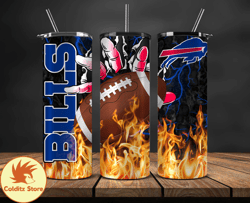 Buffalo Bills Tumbler Wrap, Fire Hand NFL Tumbler Wrap 02