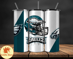 Philadelphia Eagles Tumbler Wrap, NFL Logo Tumbler Png, NFL Design Png-27