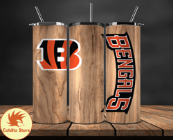 Cincinnati Bengals Tumbler Wrap, NFL Logo Tumbler Png, NFL Design Png-81