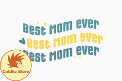 Retro Mothers Day Svg Best Mom Ever Design 251