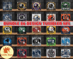 Bundle 86 Design NFL Teams, NFL Logo, Tumbler Design, Design Bundle Football, NFL Tumbler Design 20