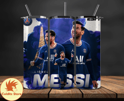 Lionel  Messi Tumbler Wrap ,Messi Skinny Tumbler Wrap PNG, Design by Colditz Store 49