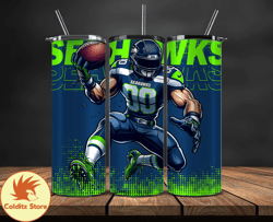 Seattle Seahawks NFL Tumbler Wraps, Tumbler Wrap Png, Football Png, Logo NFL Team, Tumbler Design by Quynn Store 29