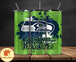 Seattle Seahawks Logo NFL, Football Teams PNG, NFL Tumbler Wraps PNG, Design by ColditzStore 11