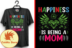 Im a Running Mom Mothers Day T-Shirt Design 163