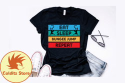 Vintage Bungee Jump T Shirt Design Design 202