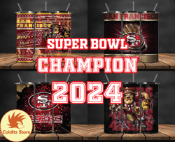San Francisco 49ers Super Bowl Tumbler Png, Super Bowl 2024 Tumbler Wrap 07
