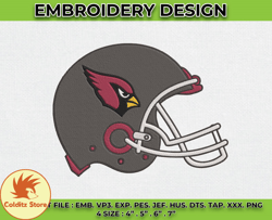 Cardinals Embroidery Designs, NFL Logo Embroidery, Machine Embroidery Pattern -05 by Colditz