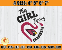Cardinals Embroidery, Baby Yoda Embroidery, NFL Machine Embroidery Digital, 4 sizes Machine Emb Files - 05 -Colditz