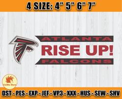 Atlanta Falcons Embroidery, NFL Falcons Embroidery, NFL Machine Embroidery Digital, 4 sizes Machine Emb Files-03-Colditz