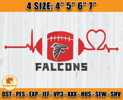 Atlanta Falcons Embroidery, NFL Falcons Embroidery, NFL Machine Embroidery Digital, 4 sizes Machine Emb Files-04-Colditz