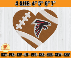 Atlanta Falcons Embroidery, NFL Falcons Embroidery, NFL Machine Embroidery Digital, 4 sizes Machine Emb Files -15-Coldit