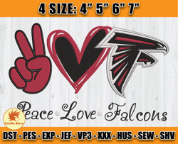 Atlanta Falcons Embroidery, NFL Falcons Embroidery, NFL Machine Embroidery Digital, 4 sizes Machine Emb Files -24-Coldit