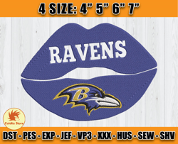 Ravens Embroidery, NFL Ravens Embroidery, NFL Machine Embroidery Digital, 4 sizes Machine Emb Files -10-Colditz