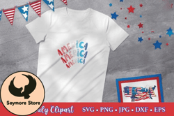 4th of July Sublimation - Triple America Design 13