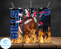 Buffalo Bills Tumbler Wrap, Fire Hand NFL Tumbler Wrap 02