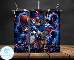 New York Giants Tumbler Wrap Glow, NFL Logo Tumbler Png, NFL Design Png, Design by Lukas Boutique Store-24