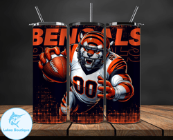 Cincinnati Bengals NFL Tumbler Wraps, Tumbler Wrap Png, Football Png, Logo NFL Team, Tumbler Design by Lukas Boutique St