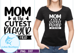 Mom of the Cutest Baseball Player Design 44