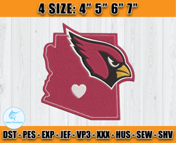 Cardinals Embroidery, NFL Cardinals Embroidery, NFL Machine Embroidery Digital, 4 sizes Machine Emb Files -11 -Lukas