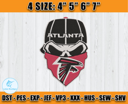 Atlanta Falcons Embroidery, NFL Falcons Embroidery, NFL Machine Embroidery Digital, 4 sizes Machine Emb Files -01-Lukas