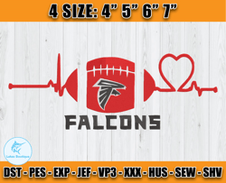 Atlanta Falcons Embroidery, NFL Falcons Embroidery, NFL Machine Embroidery Digital, 4 sizes Machine Emb Files-04-Lukas