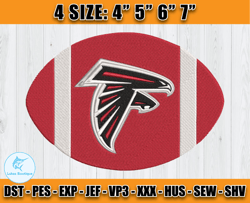 Atlanta Falcons Embroidery, NFL Falcons Embroidery, NFL Machine Embroidery Digital, 4 sizes Machine Emb Files -13-Lukas