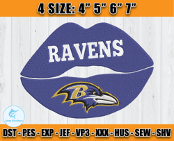 Ravens Embroidery, NFL Ravens Embroidery, NFL Machine Embroidery Digital, 4 sizes Machine Emb Files -10-Lukas