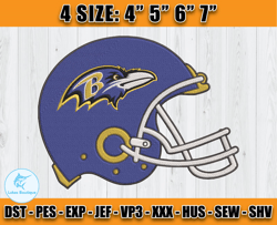 Ravens Embroidery, NFL Ravens Embroidery, NFL Machine Embroidery Digital, 4 sizes Machine Emb Files -14-Lukas