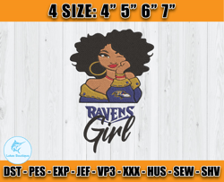 Ravens Embroidery, Betty Boop Embroidery, NFL Machine Embroidery Digital, 4 sizes Machine Emb Files -17-Lukas