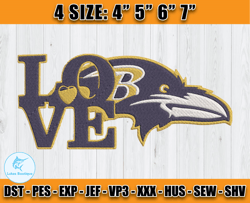 Ravens Embroidery, NFL Ravens Embroidery, NFL Machine Embroidery Digital, 4 sizes Machine Emb Files -20-Lukas