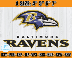 Ravens Embroidery, NFL Ravens Embroidery, NFL Machine Embroidery Digital, 4 sizes Machine Emb Files -26-Lukas