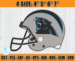 Panthers Embroidery, NFL Panthers Embroidery, NFL Machine Embroidery Digital, 4 sizes Machine Emb Files -01 Lukas