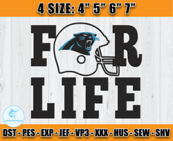 Panthers Embroidery, NFL Girls Embroidery, NFL Machine Embroidery Digital, 4 sizes Machine Emb Files -12 Lukas