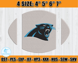 Panthers Embroidery, NFL Panthers Embroidery, NFL Machine Embroidery Digital, 4 sizes Machine Emb Files -15 Lukas