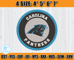 Panthers Embroidery, NFL Panthers Embroidery, NFL Machine Embroidery Digital, 4 sizes Machine Emb Files -16 Lukas