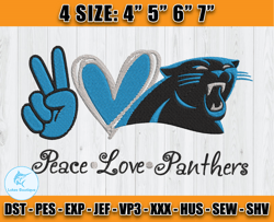 Panthers Embroidery, NFL Panthers Embroidery, NFL Machine Embroidery Digital, 4 sizes Machine Emb Files -24 Lukas