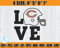 Chicago Bears Embroidery, NFL Bears Embroidery, NFL Machine Embroidery Digital, 4 sizes Machine Emb Files -11 Lukas