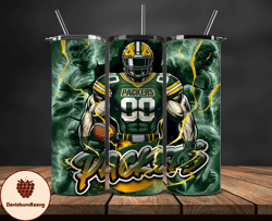 Green Bay PackersTumbler Wrap, NFL Logo Tumbler Png, Nfl Sports, NFL Design Png, Design by Davisbundlesvg-12