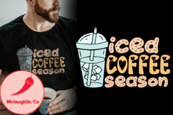 Iced Coffee Season T-shirt Design 92